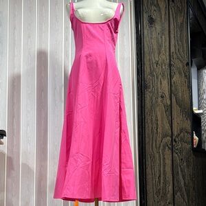 SHEIN Strapless Hot Pink Dress